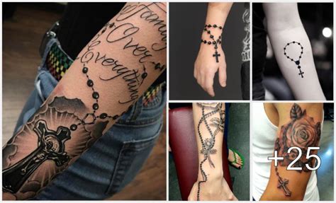 25 Lindas ideas de tatuajes de rosario